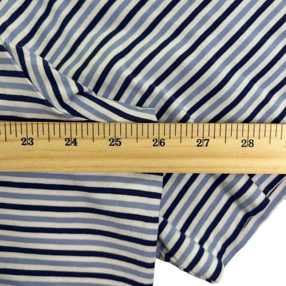POLO GOLF Ralph Lauren Men's Short Sleeve Pima Cotton Striped Polo Blue/White XL - Picture 7 of 9